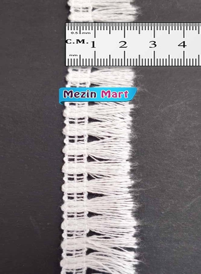 Mezin Cotton ZADU Lace Border for Dress, Kurtis, Dupatta, Bag, Craft and Decorations (8 Mtr) - Image 4